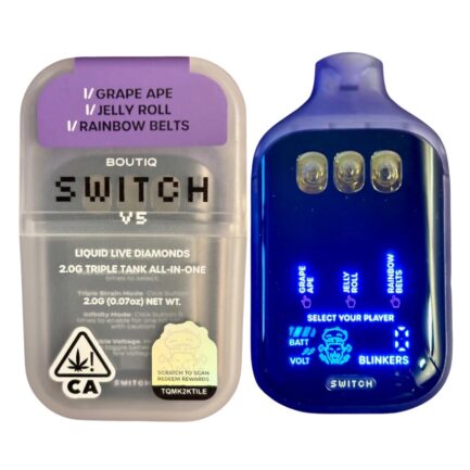 BOUTIQ SWITCH V5 (3 in 1) “GRAPE APE” x “JELLY ROLL” x “RAINBOW BELTS” (INDICA)