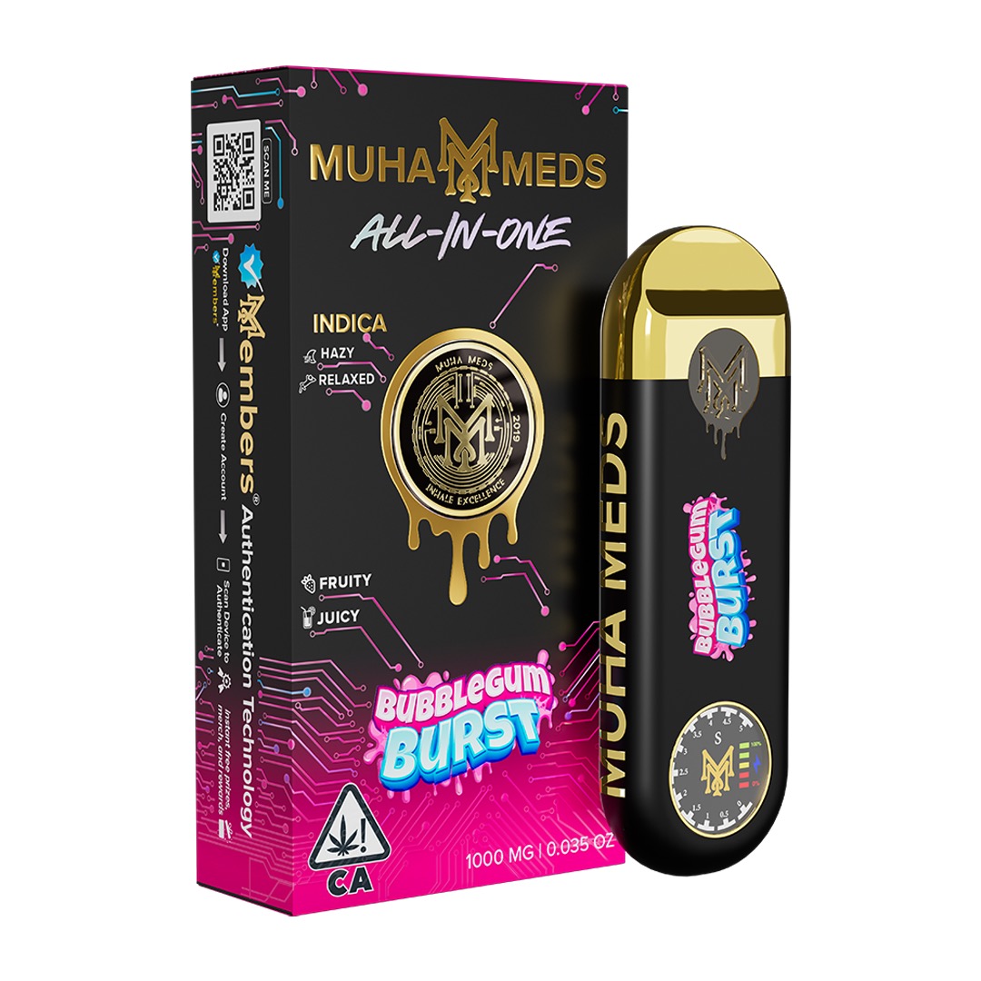 New Muha Gen 3 Bubblegum Burst Indica | 1000MG New Muha Gen 3 Bubblegum Burst Indica | 1000MG