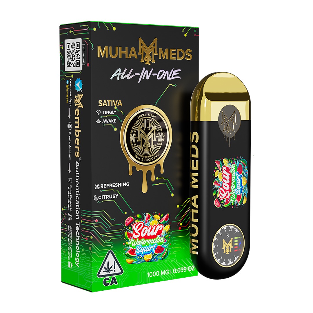 New Muha Gen 3 Sour Watermelon Squirt Sativa | 1000MG New Muha Gen 3 Sour Watermelon Squirt Sativa | 1000MG