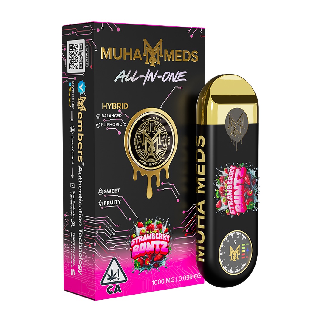 New Muha Gen 3 Strawberry Runts Hybrid | 1000MG New Muha Gen 3 Strawberry Runts Hybrid | 1000MG